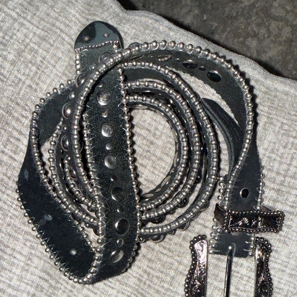 B-Low the Belt Studded Black Belt
